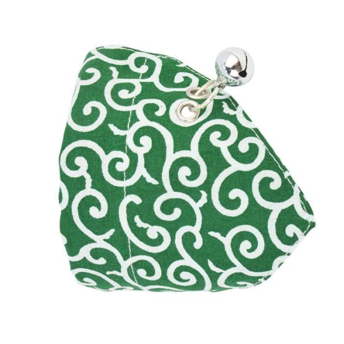 Écharpe triangulaire douce Pet Triangle chasuble Adorable chien chat Bandanas bavoir chiot créatif (vert taille) SODA-THE GLACE