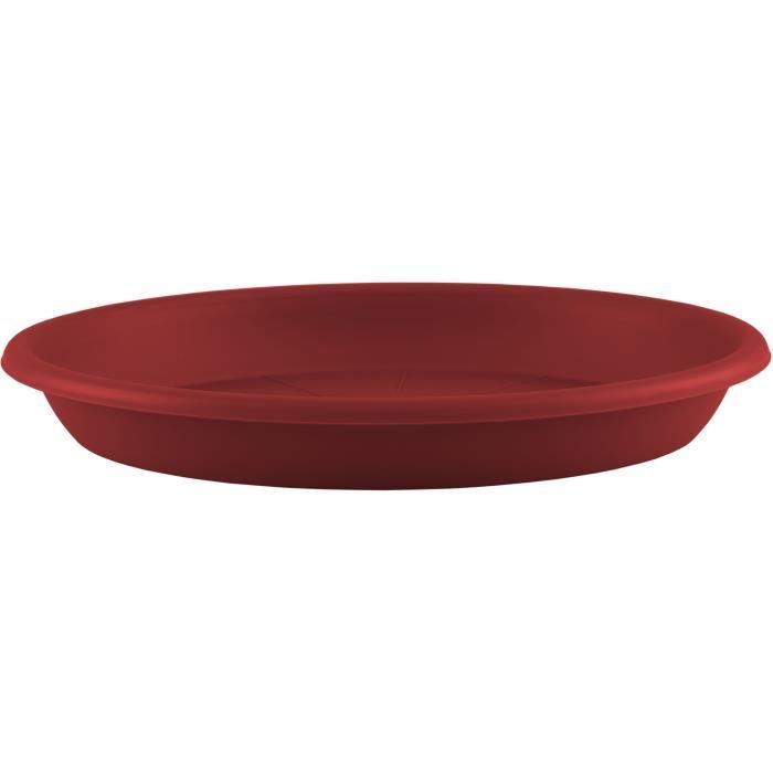 SOUCOUPE RONDE 40CM ROUGE FONCÉ