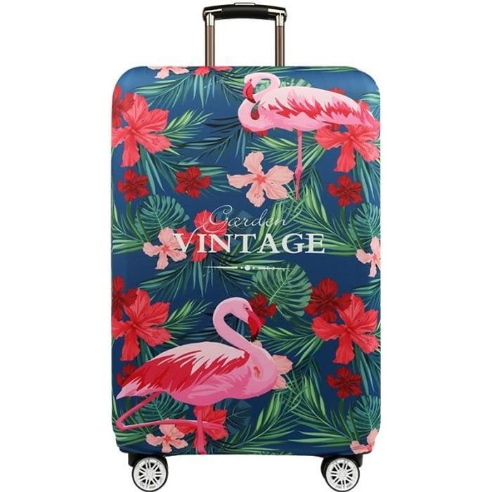 TD® NEüFU Élastique Voyage Bagage Valise Housse Protection Couple flamingo 29-32inch XL