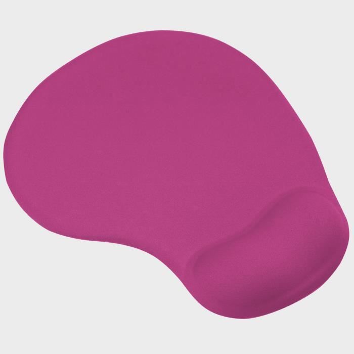 TRIXES Tapis de Souris Rose Vif avec Repose-Poignet Confortable à Gel pour PC et Ordinateur Portable