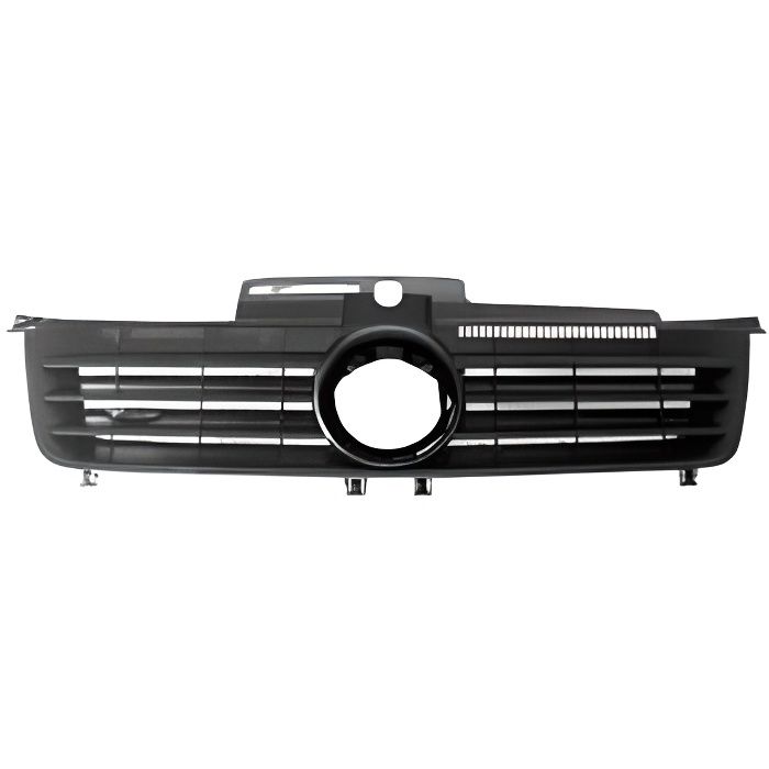 Grille de calandre centrale supérieure VOLKSWAGEN POLO IV phase 1, 2001-2005 noire, sans logo, Neuve.