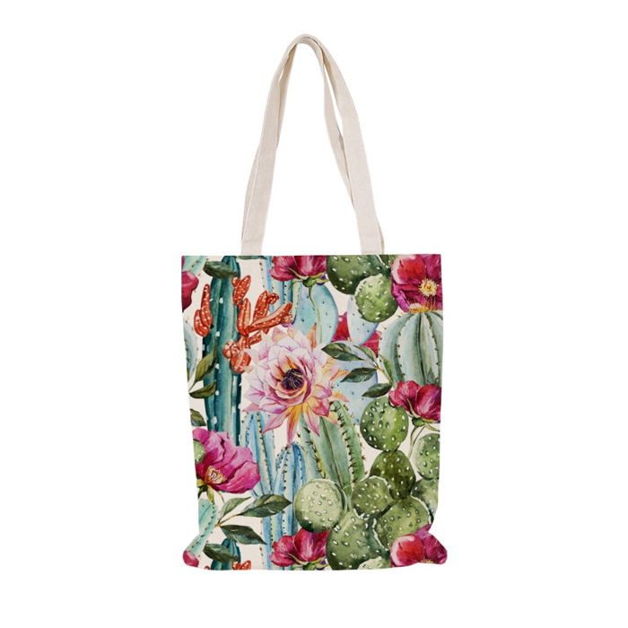 Sac Fourre-Tout Crochet Motif Fleurs Vert - Rangement Voyage Avec Trous Pour Fils Et Accessoires Tricot