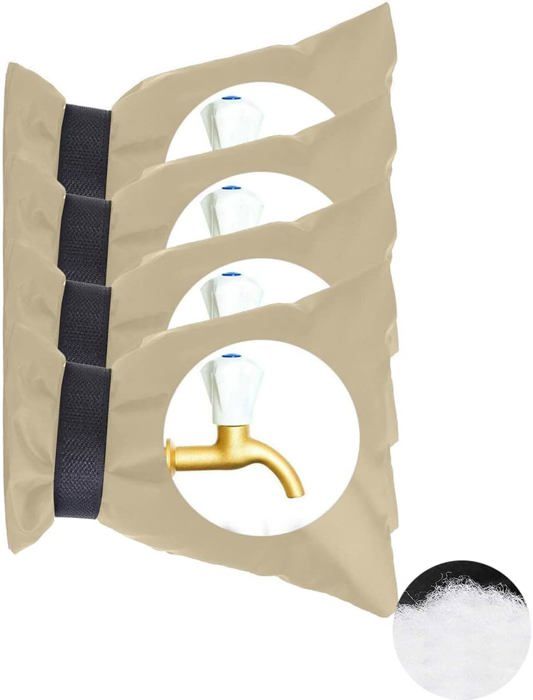 Lot De 2 Housses De Protection Hivernale Pour Robinet Extérieur - Imperméable, Isolante, Avec Fermeture Velcro (14x19 Cm)