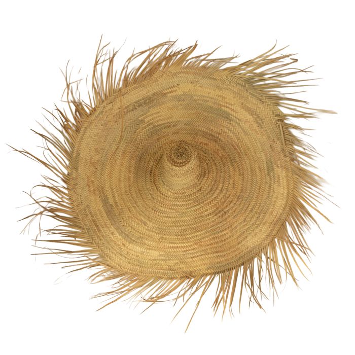 Chapeau de paille naturelle XXL Naturel 130 cm