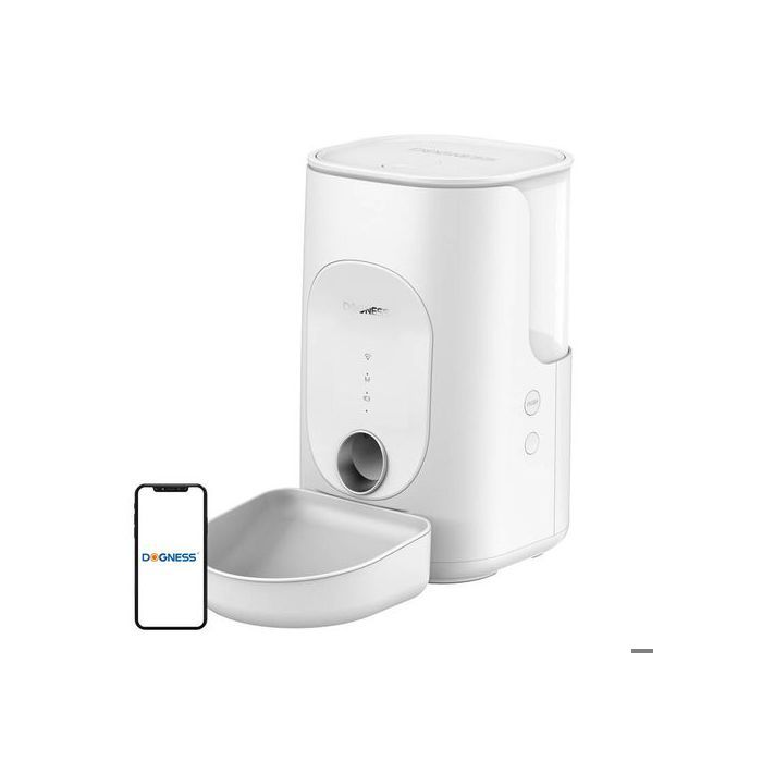 Distributeur de nourriture - DOGNESS - F16 - Wi‑Fi 5G - 4 L - Blanc