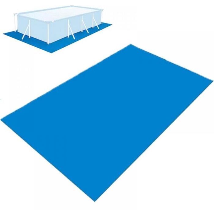 Tapis de Sol de Piscine Tapis de Piscine Hors Sol 150x220CM Tapis de Sol de Piscine Imperméable Rectangulaire Pliable Protecteu