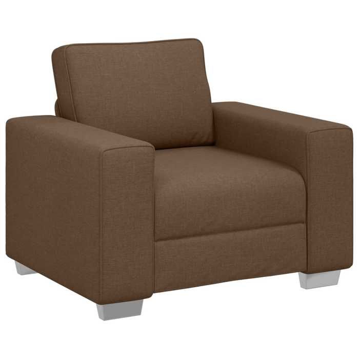 Les Soldes Canapé-Chaise 59cm( 1 pc ) - CLOUD - Sofa 1 PLACE - Design respirant - Marron tissu LV3186