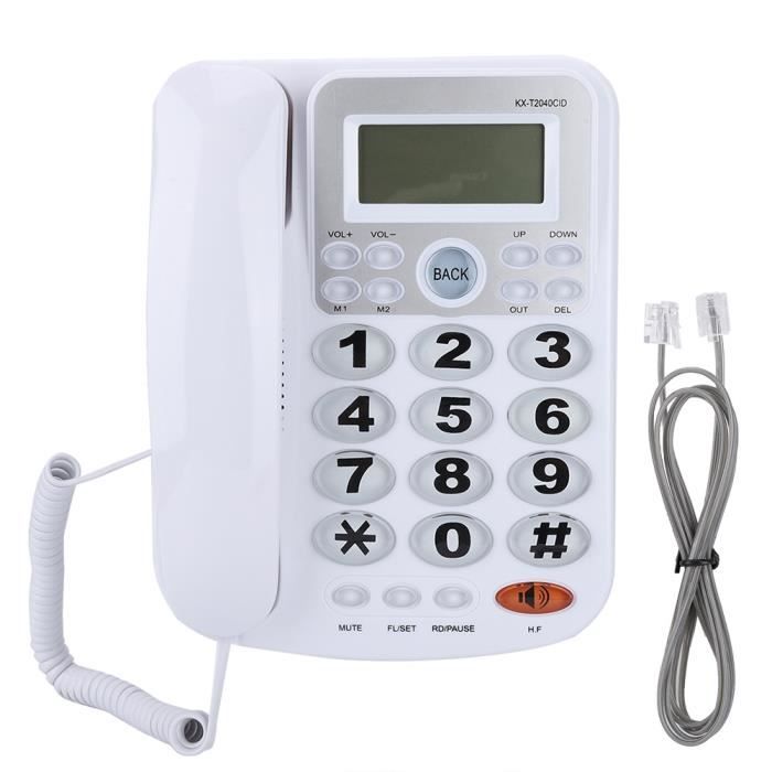 Téléphone Filaire Avec Répondeur Téléphone Filaire Avec Affichage De LIdentification De LAppelant Haut-Parleur Pour
