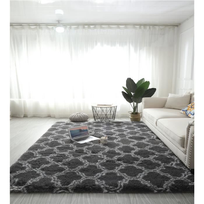 Tapis Salon Shaggy 120 x 160 cm - Descente de lit Tapis Poils Longs