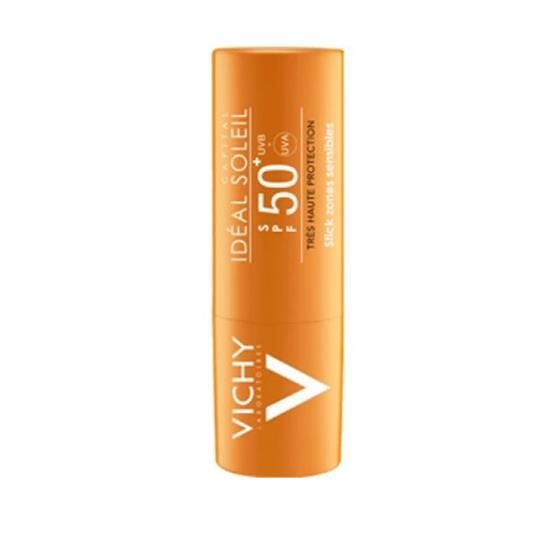 Vichy Idéal Soleil Stick Zone Sensibili Spf50 9g . Caractéristiques du produit : Viso : Spf 50 e totale Tipo di Pelle : Pelle