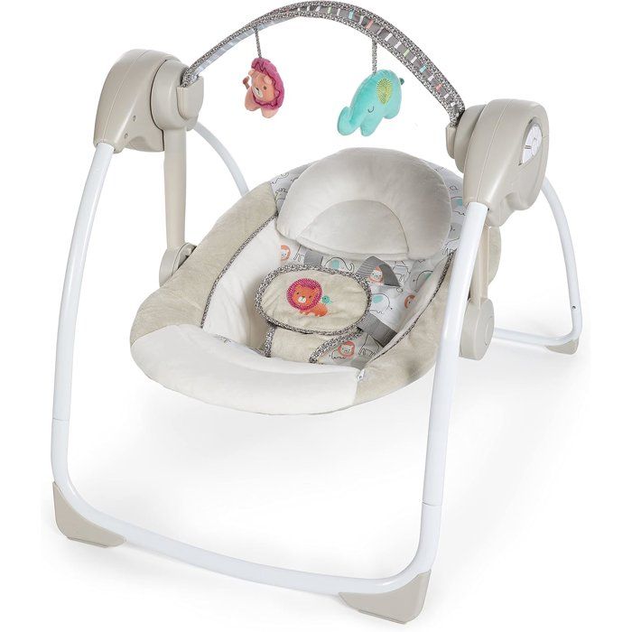 INGENUITY Balancelle bébé électrique portable Soothe n Delight™ - Cozy Kingdom™ avec mélodies - 0m+