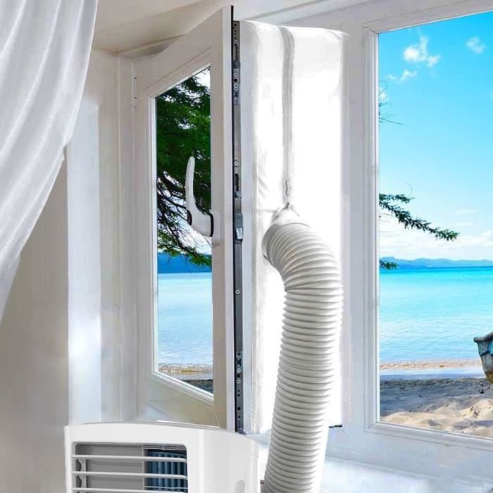 Joint De Fenêtre Pour Climatiseur Mobile - 400 Cm De Périmètre - Imperméable PU - Facile à Installer Sans Perçage - Économise énergie
