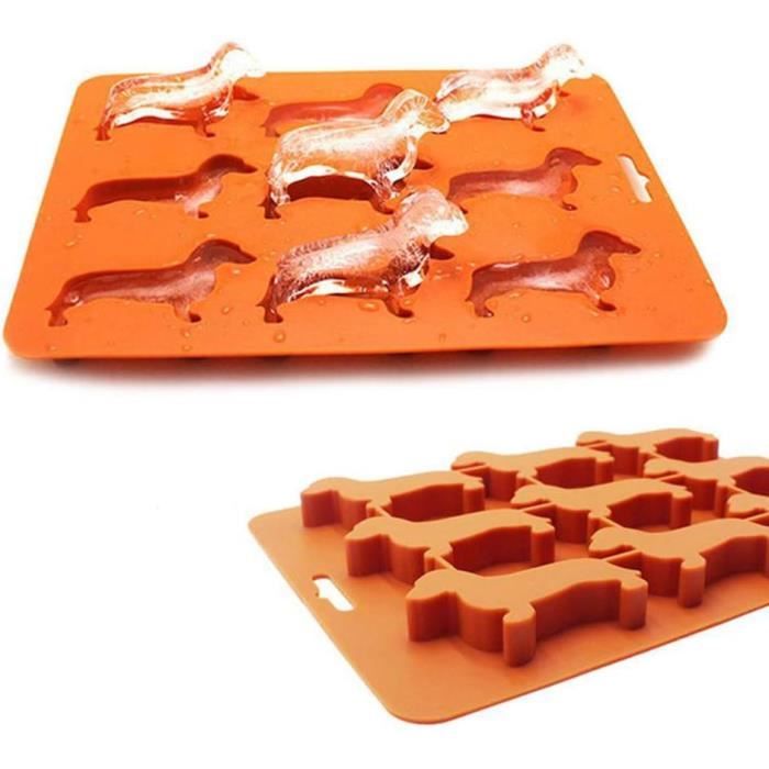 oule à glaçons en fore de chien Bac à glaçons en silicone en Teckel oule à glaçons en fore de chien Bac à glaçons en silicone en Teckel