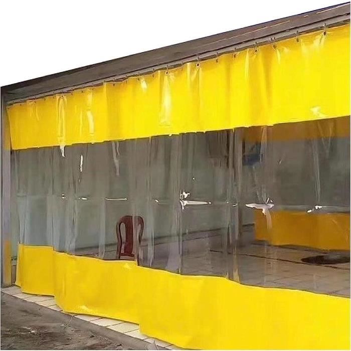 Panneaux Latéraux Transparents Pour Tonnelle 2x2m - PVC Imperméable, Fermeture éclair, œillets