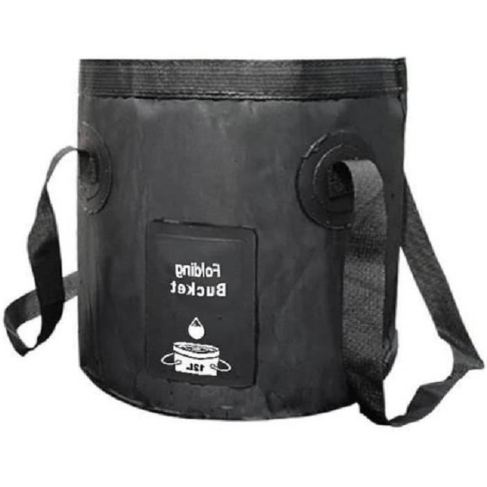 Seau plastique 20 litres pliable, imperméable et pratique