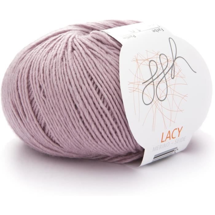 Laine Mérinos 100% Irrétrécissable - Pelote 50g/150m - Pour Tricot, Crochet - Rouge Foncé