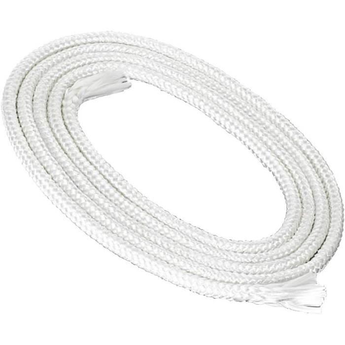NKlaus Mèche 1m Fibre De Verre Ronde 12mm Pour Lampe à Alcool Lampe à Huile Pour Huile De Lampe Purifiée Huile De Paraffine Mèche Permanente Torche