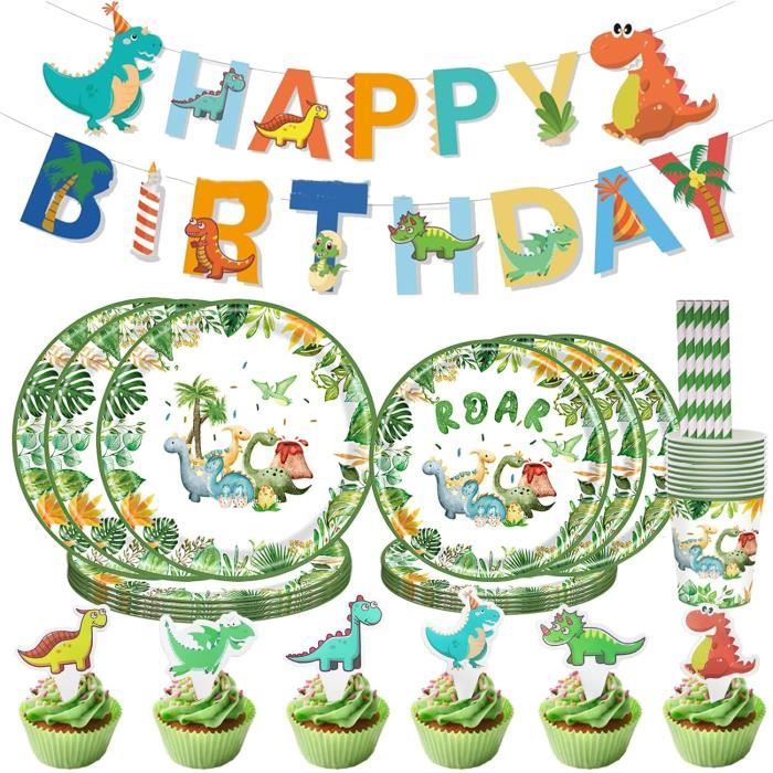 Assiette Dinosaure pour fête anniversaire enfant REF/005A20