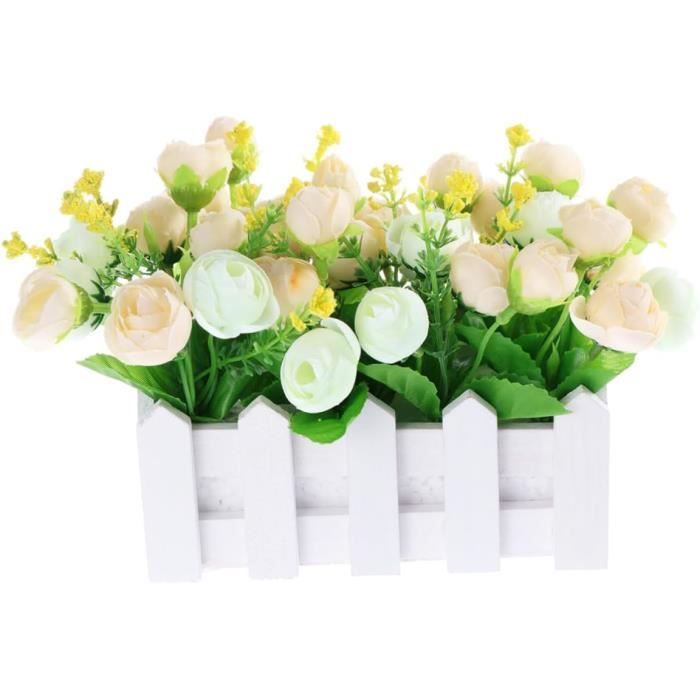 Lot De 2 Plantes Artificielles En Pot Pour La Maison, Le Bureau, La Décoration De Mariage, Plantes Artificielles (1 Pièce, Vert