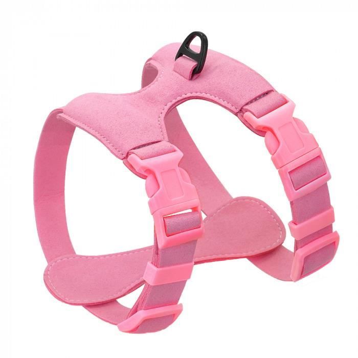 Version Rose M Harnais Pour Chien Petits Chiens Chihuahua Yorkie Ajustable En Cuir Ouple Animaux De Compagnie Chiot Gilet