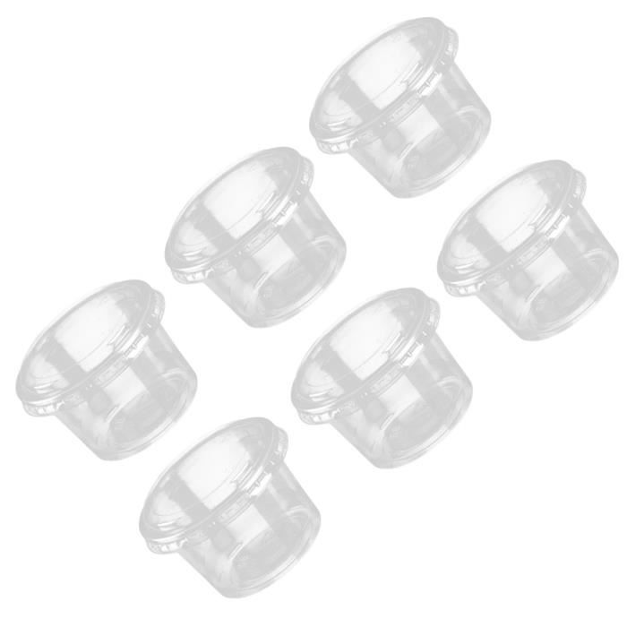 AMOYER 6 Boîtes Métalliques Bougies Avec Couvercles - Contenants Ronde Rouge 7.5cm