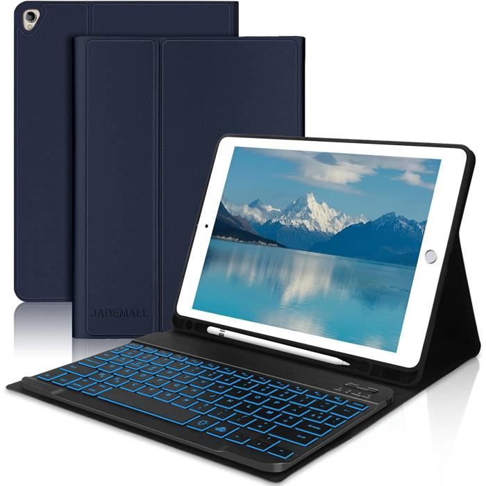 Coque Ipad 9Eme Generation Avec Clavier 10,2 Pouces, 8Eme Génération,7Eme Génération 2021-2020
