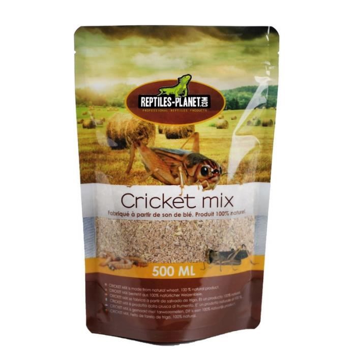 nourriture pour grillons cricket mix 500 ml reptiles-planet