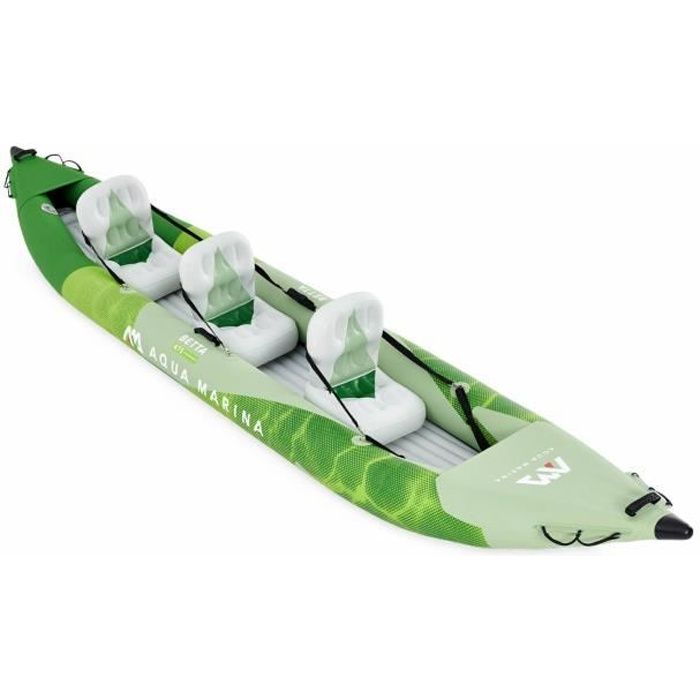 Canoë kayak Betta 3P gonflable trois places 15’7" avec pompe haute