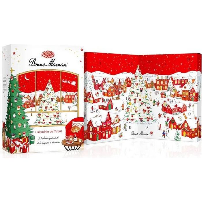 Bonne Maman - Calendrier de L'Avent - Assortiment de 23 Petits Pots de