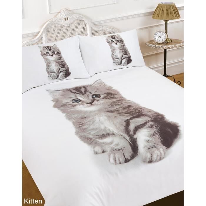 Parure de Lit 2 personnes - Housse de Couette 200 x 200 cm ...