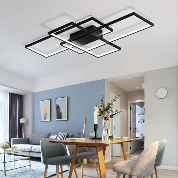 Plafonnier LED Avec Télécommande Dimmable Éclairage de Plafond 3000 - 6000K  Lampe de Plafond Moderne en Acrylique Pour Salon - Doré - Cdiscount Maison