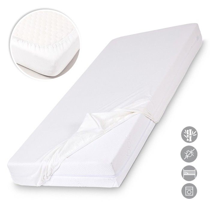 BAMBOO Drap housse matelas enfant fibre bambou OEKO-TEX 70 X 140 cm