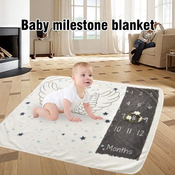 Bebe Milestone Couverture Bebe Recevoir Couverture Couverture Fille Garcon Nouveau Ne Photographie Prop Premium En Molleton Bebe Couverture De Douche Mensuelle Couverture Tapis De Pique Nique Tapis Matelas Et Linge De Lit Couvertures Et