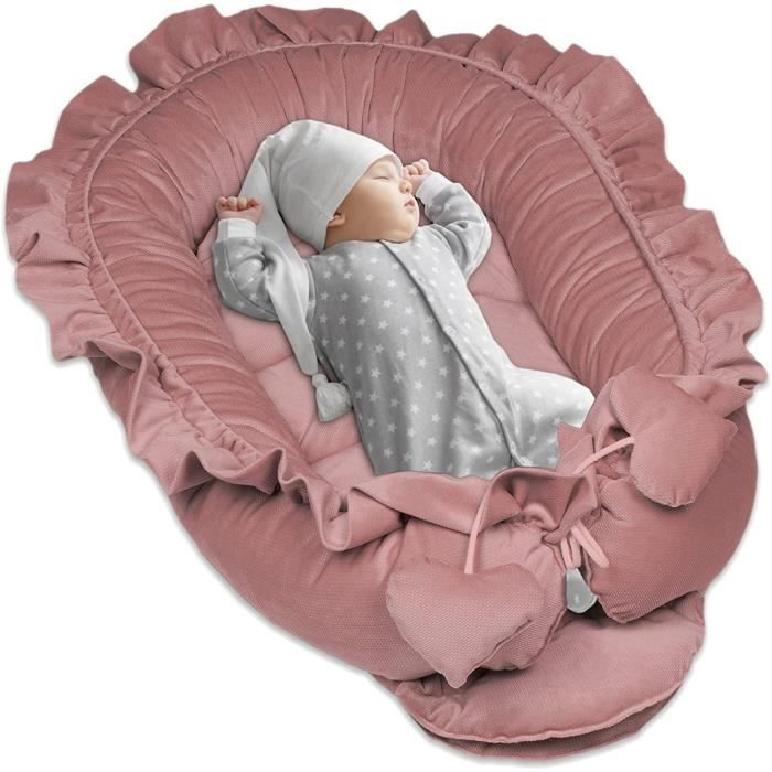 Reducteur De Lit Bebe 90x50 Cale Bebe Pour Lit Cocon Bebe Matelas Cocoon Rose 80 Cdiscount Puericulture Eveil Bebe