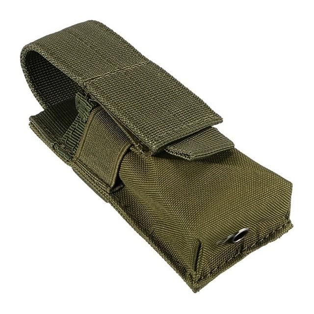 Pochette De Protection Pour Lampe Torche Tactique - Nylon, Taille 14x3,2 Cm, Noir