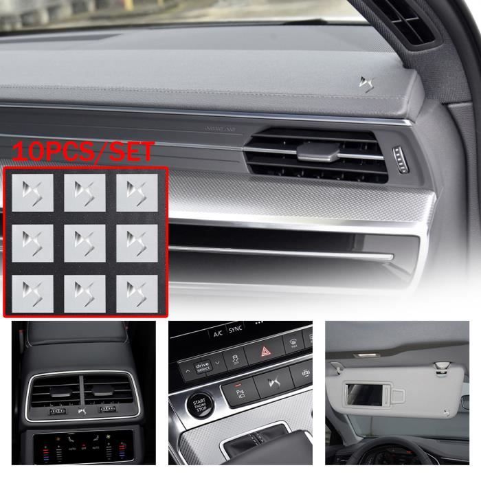 Pour Renault - Badge autocollant 3D en Nickel pour intérieur de voiture, 10 pièces, décoration pour DS WILD R