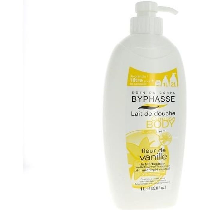 Lait De Douche Byphasse Caresse - Parfum Lait D'amande Douce - Format 600 Ml - Neuf