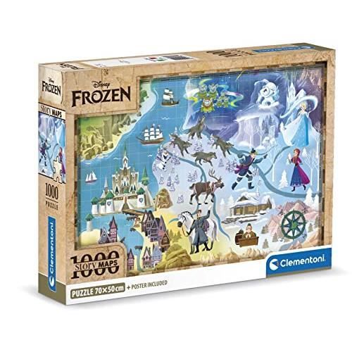 Puzzle La Reine des Neiges - CLEMENTONI - 1000 pièces - Dessins animés ...