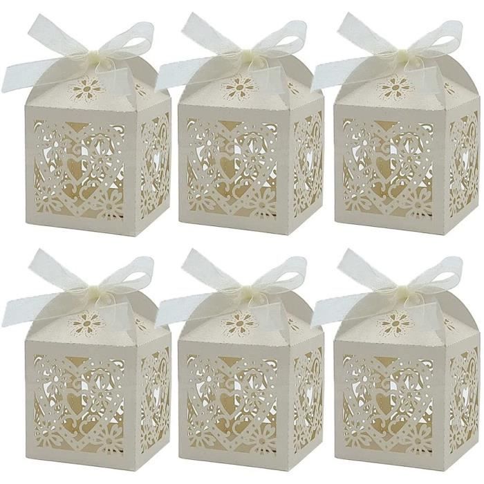 COLLBATH Lot 20 Petites Boîtes à Bonbons Mariage Licorne - Boîtes Dragées Rose Pour Fêtes Et Événements
