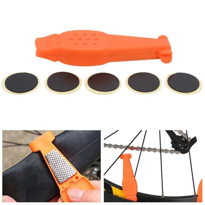 Kit De Réparation De Pneus De Vélo 48 Pièces - Patchs Carrés, Pour Fuites Et Crevaisons