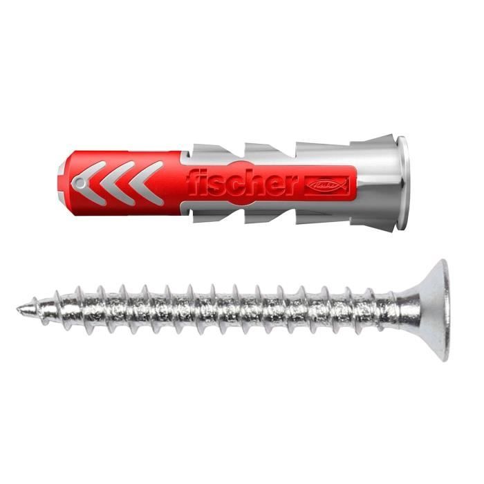 Vis coniques à filet complet 45x40 mm + chevilles DuoPower Fischer 6x30 mm 50 pièces