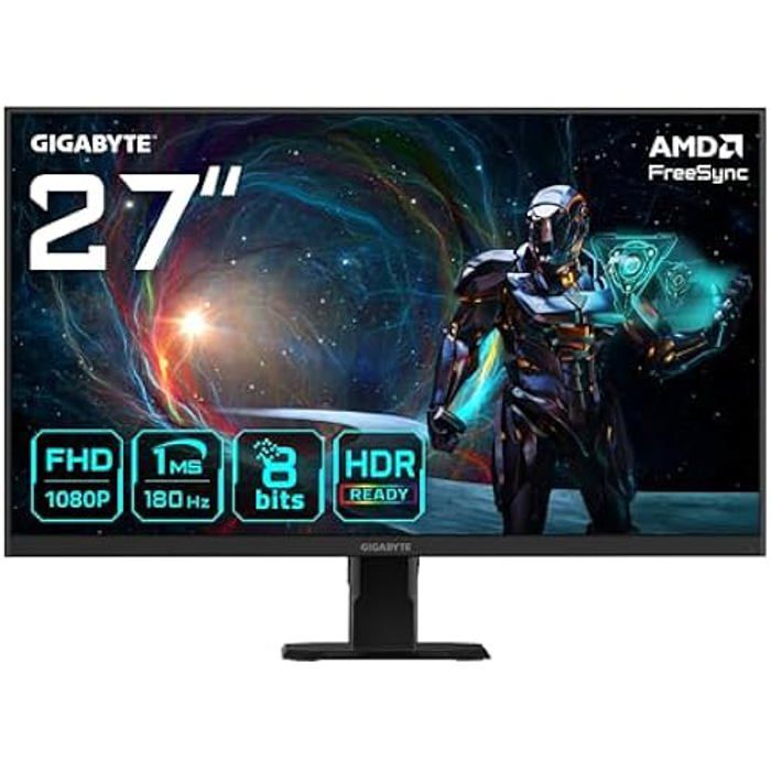 Moniteur de Jeu – GIGABYTE – GS27FA – 27 FHD – 180Hz – 1ms – FreeSync – HDR Ready