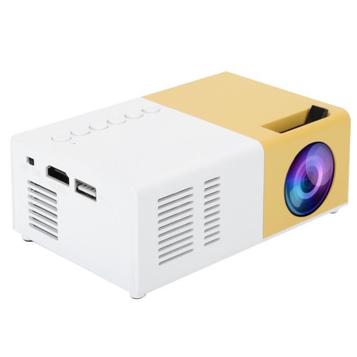 HURRISE Projecteur LED Mini Projecteur Portable LED 1800LM avec Support ...