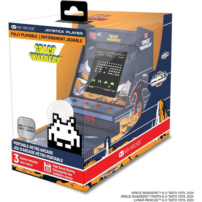 My Arcade Joystick Player Portable Space Invaders - vue 1