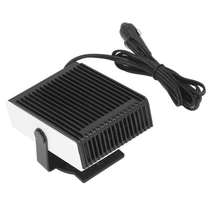 Riloer 12V 150W Chauffage de voiture, Dégivreur de vitre de pare -brise de voiture, Ventilateur de refroidissement portable, Rotation à 360 °, pour l'été et l'hiver