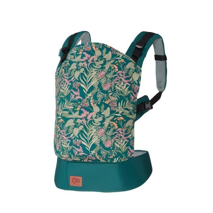 Porte-bébé ergonomique Kinderkraft MILO réglable 2 positions jusqu’à 20 kg en coton Vert Nature Vibes