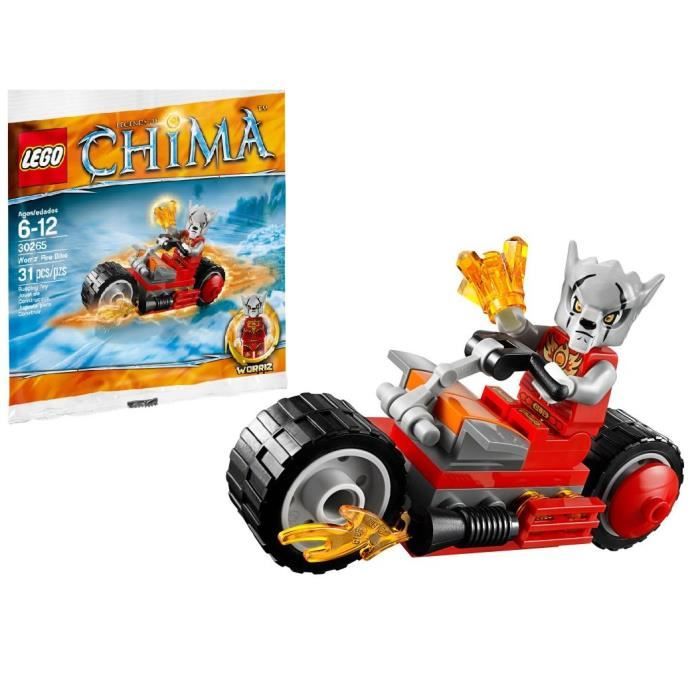LEGO Legends of Chima dans un sac 30265 Worriz Fire Bike Cdiscount Jeux Jouets