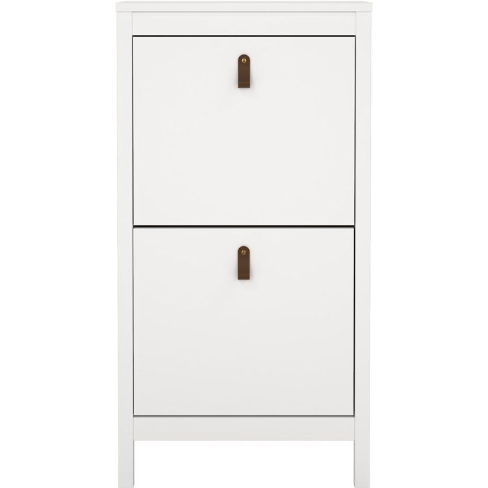 Meuble à chaussures - MADRID - Blanc - 8 paires - 538 x 246 x 1029 cm