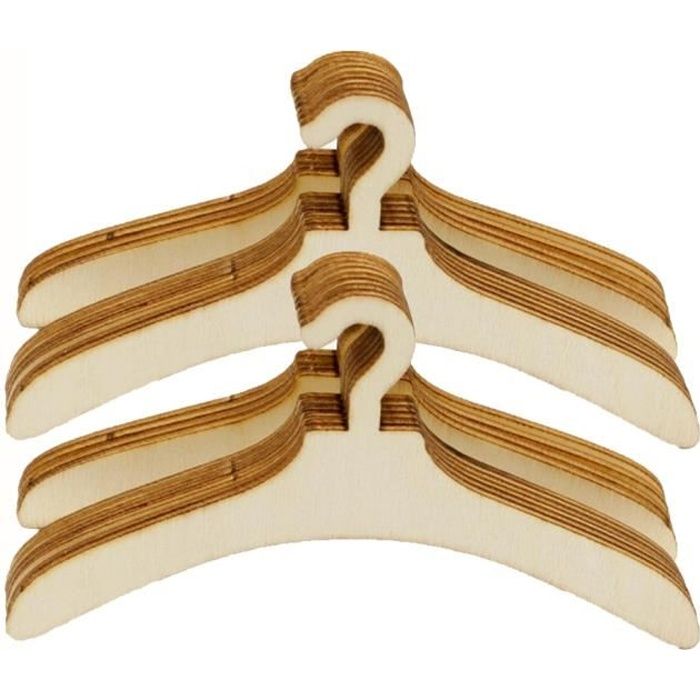 VETEMENT ACCESSOIRE POUPEE Cintres Mini Poup e 20 Pi ces