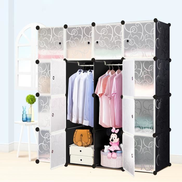 Mctech 16 Combinee Armoire Penderie Cubes Etagere De Rangement